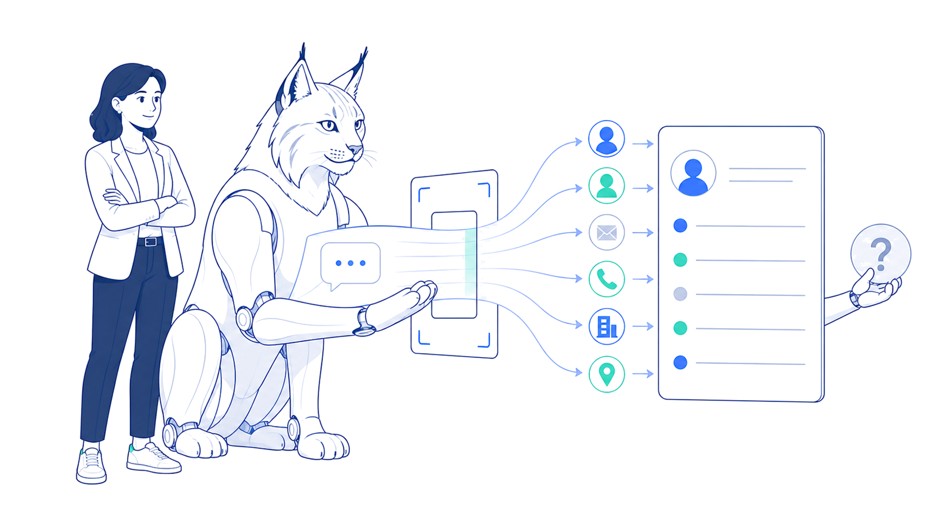 AI извлекает подтверждённые факты из переписки и аккуратно обновляет карточку CRM